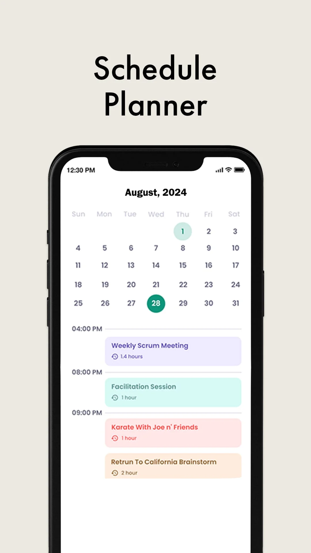 Calendar Screenshot 3