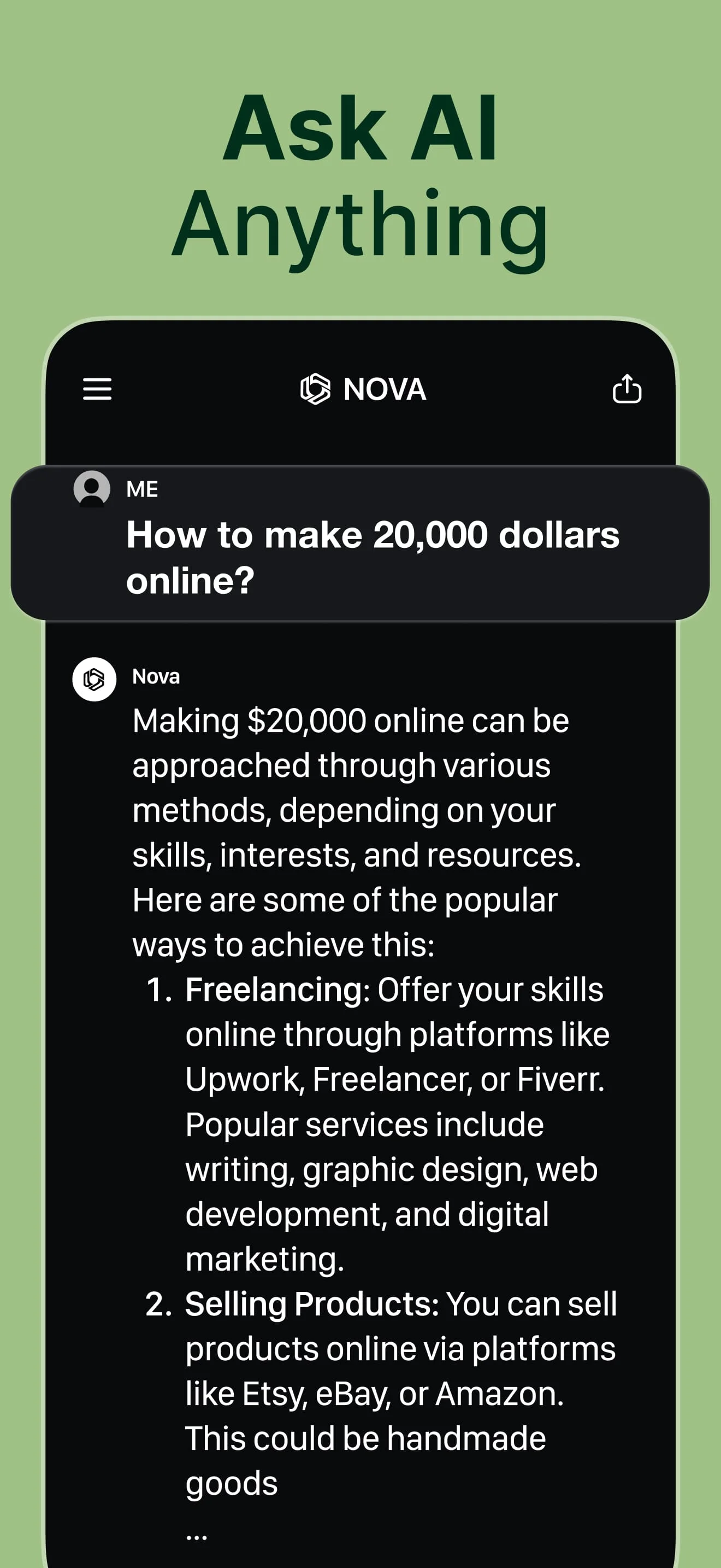AI Chatbot - Nova Screenshot 2