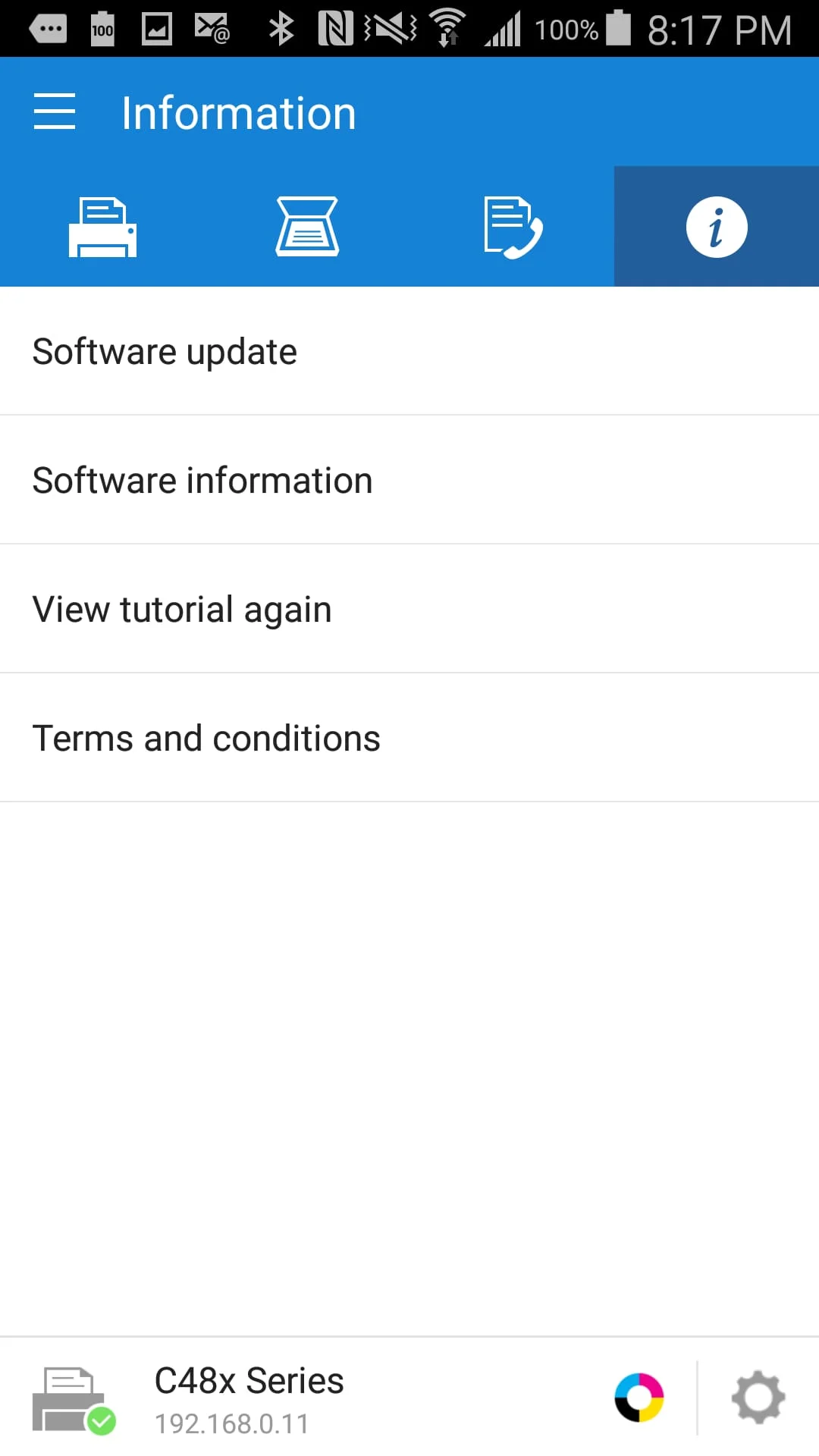 Samsung Mobile Print Screenshot 4