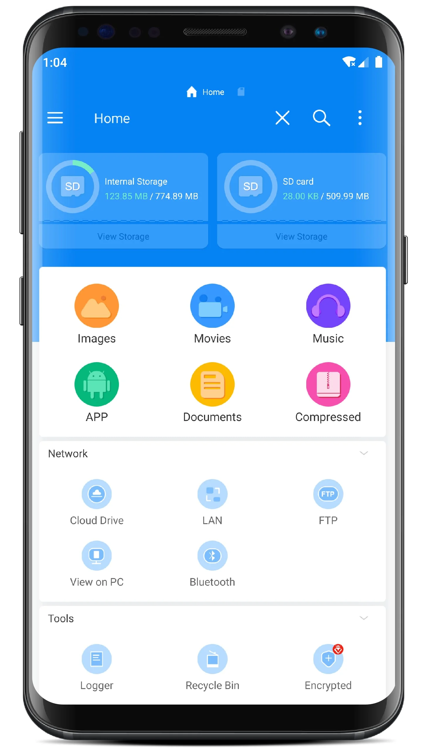 RS File Manager File Explorer Screenshot 1