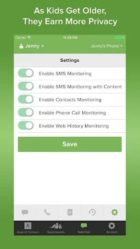 Text Monitoring Parental Contr Screenshot 3