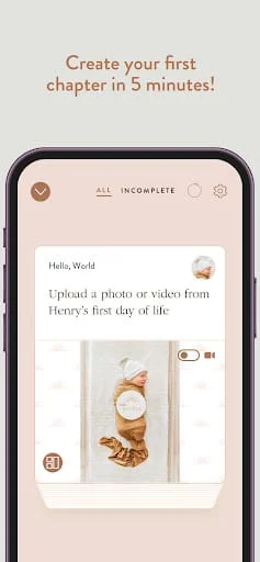 The Short Years Baby Book Screenshot 2