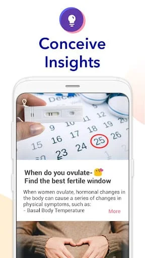 Ovulation Calendar & Fertility Screenshot 3