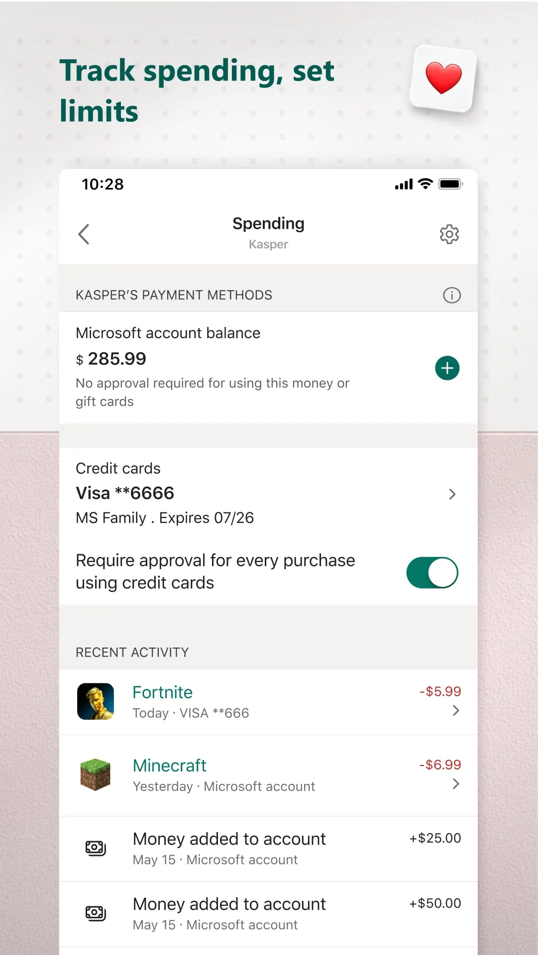 Microsoft Family Safety Screenshot 1