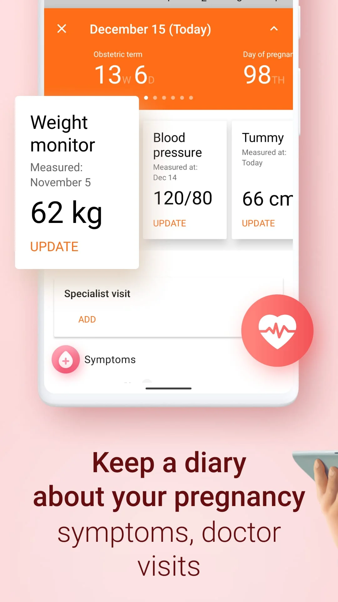 Pregnancy and Due Date Tracker Screenshot 3