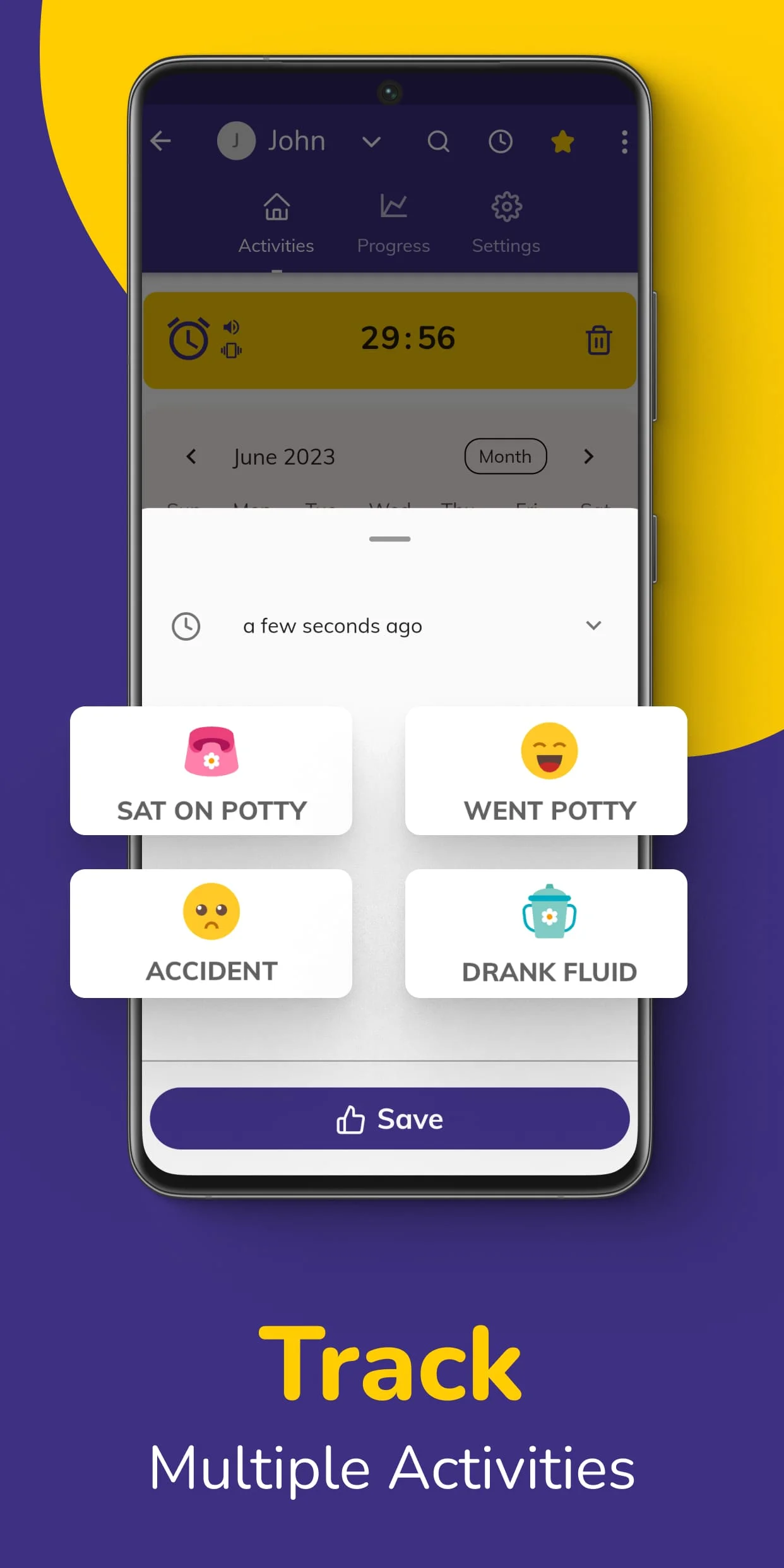 Potty Whiz: Potty Training Log Screenshot 4
