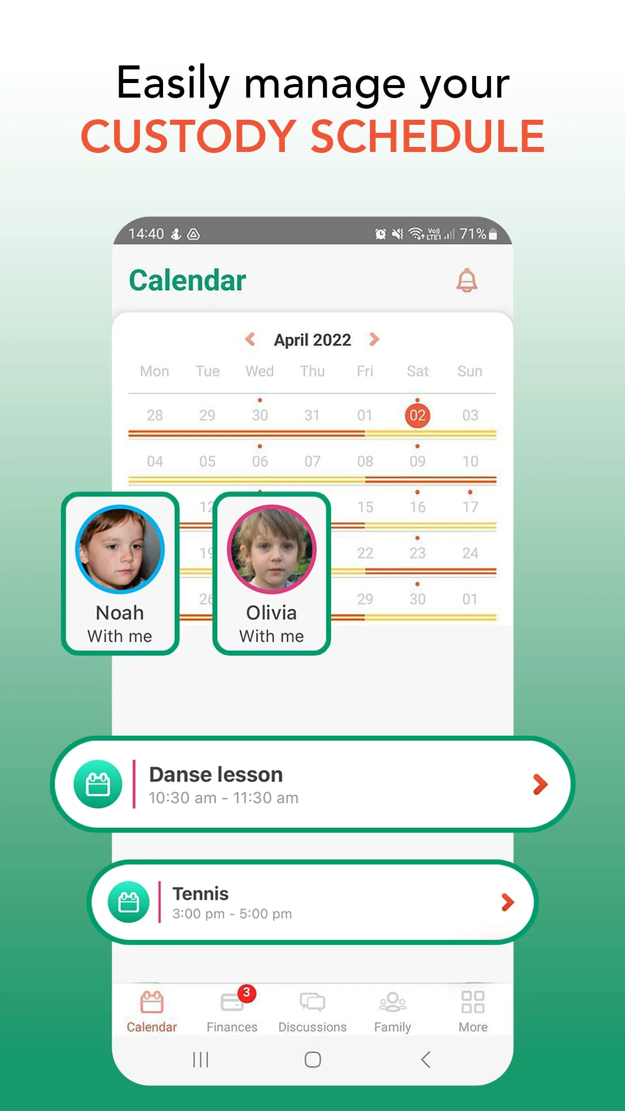 2houses | Co-Parenting App Screenshot 2