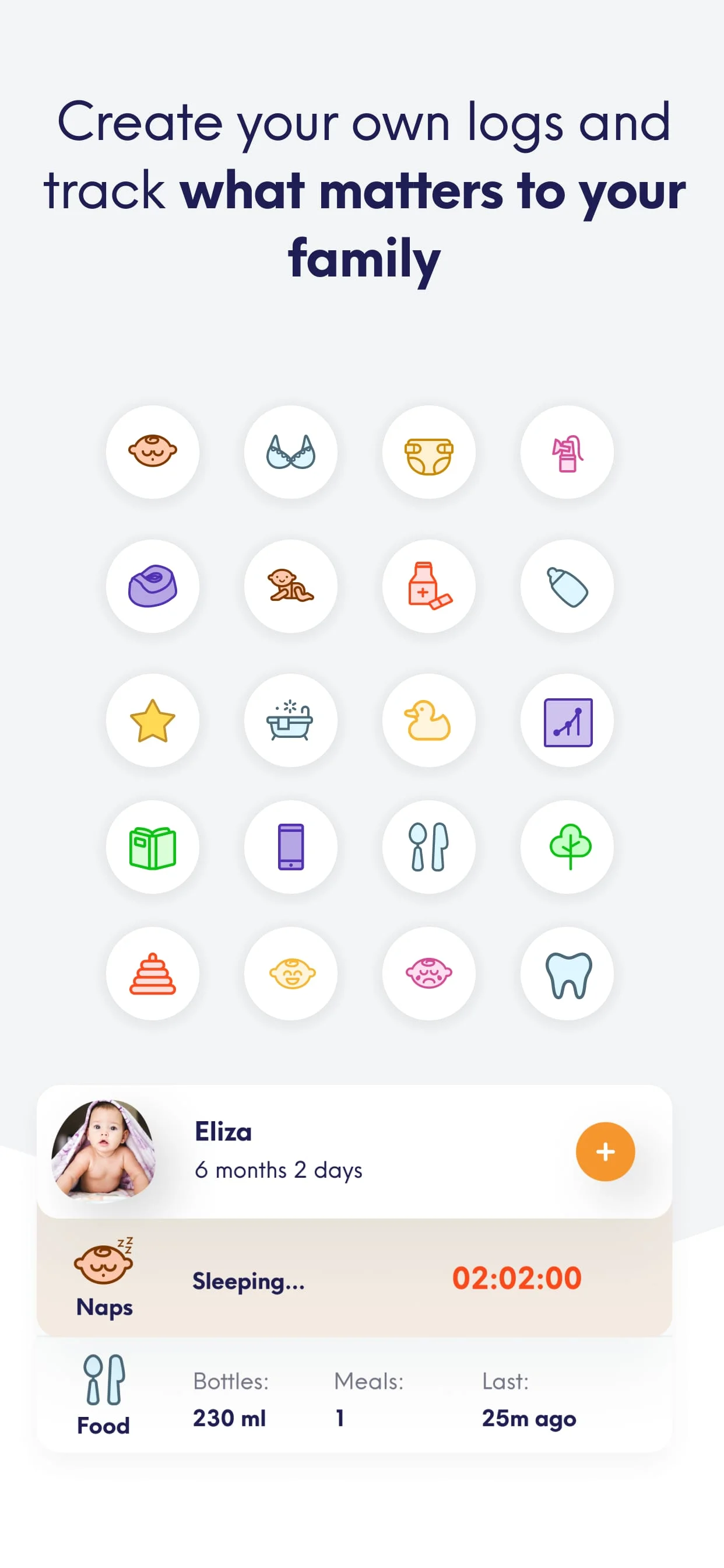 Onoco - Shareable Baby tracker Screenshot 4