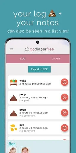 The Log: Potty Training + EC Screenshot 3