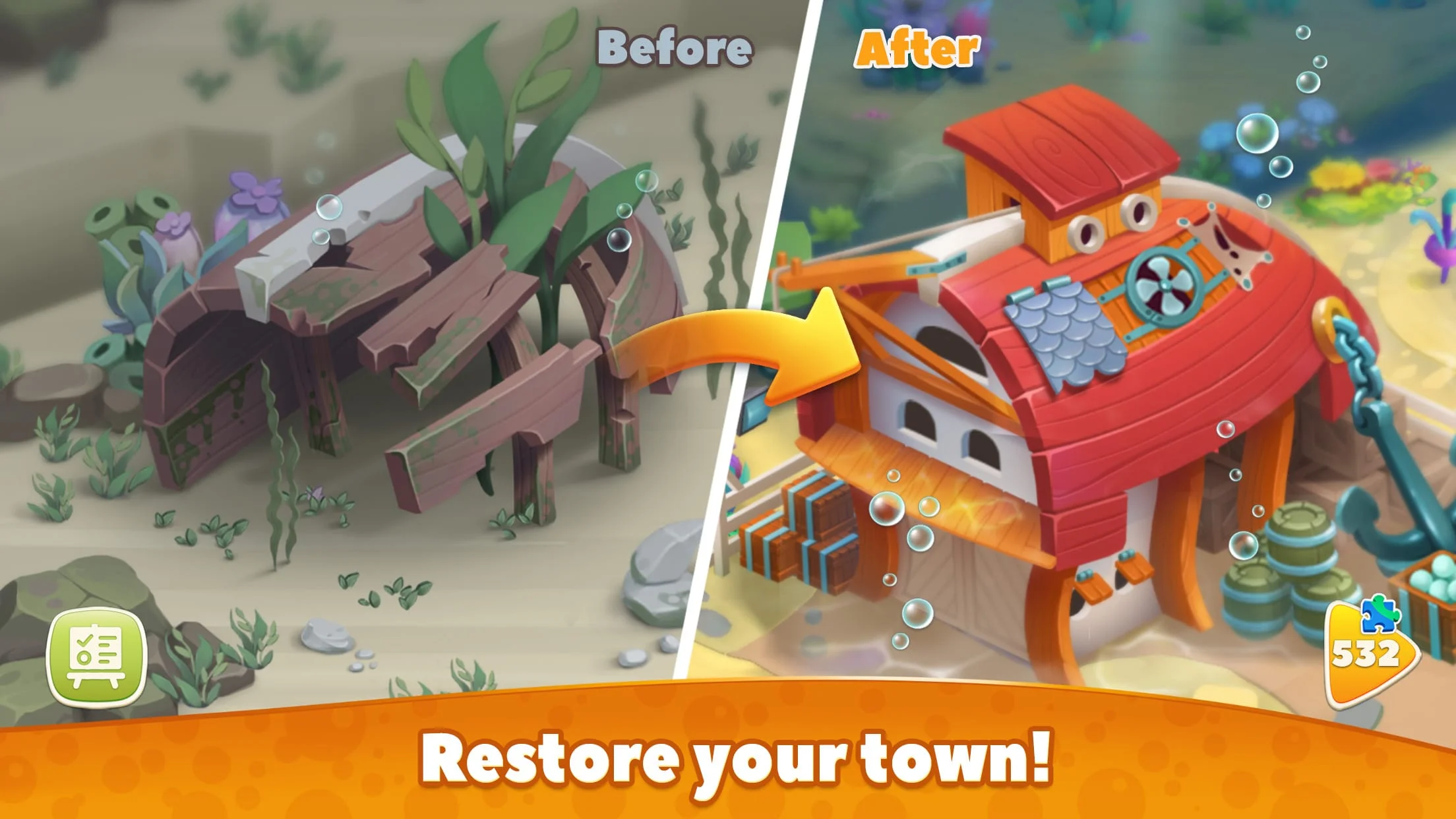 Undersea Solitaire Tripeaks Screenshot 2