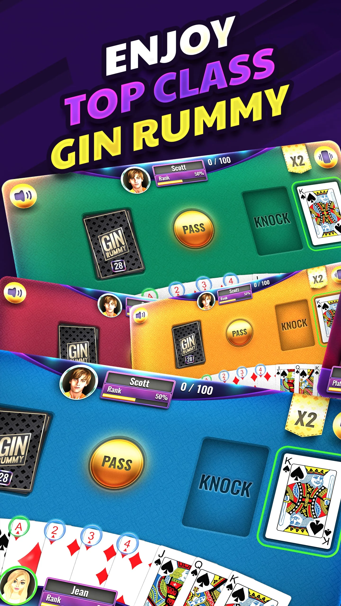 Gin Rummy Screenshot 1