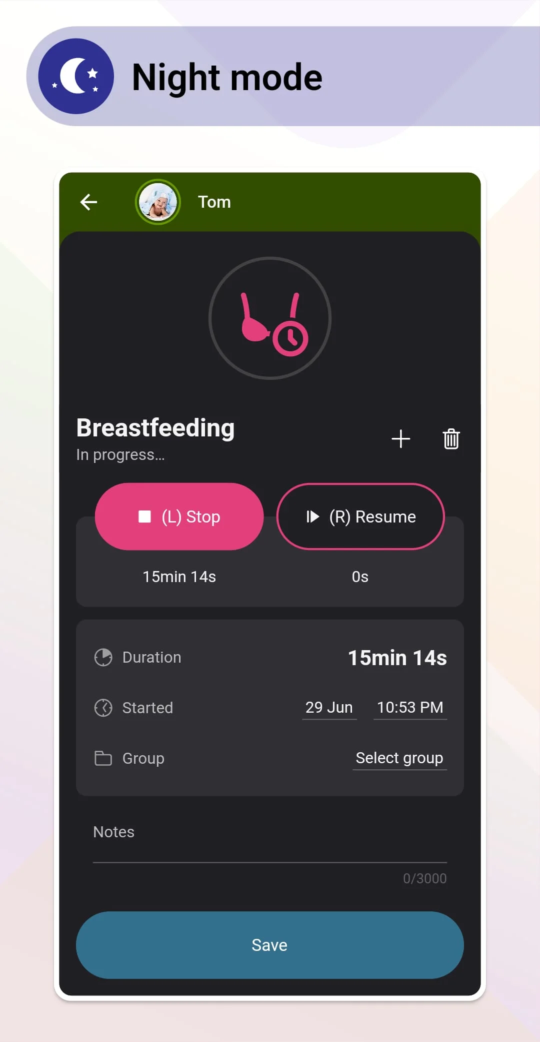 Baby Daybook - Newborn Tracker Screenshot 4