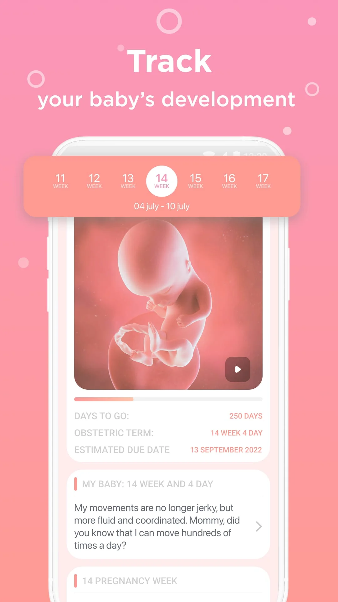 Pregnancy Tracker Week By Week Screenshot 2