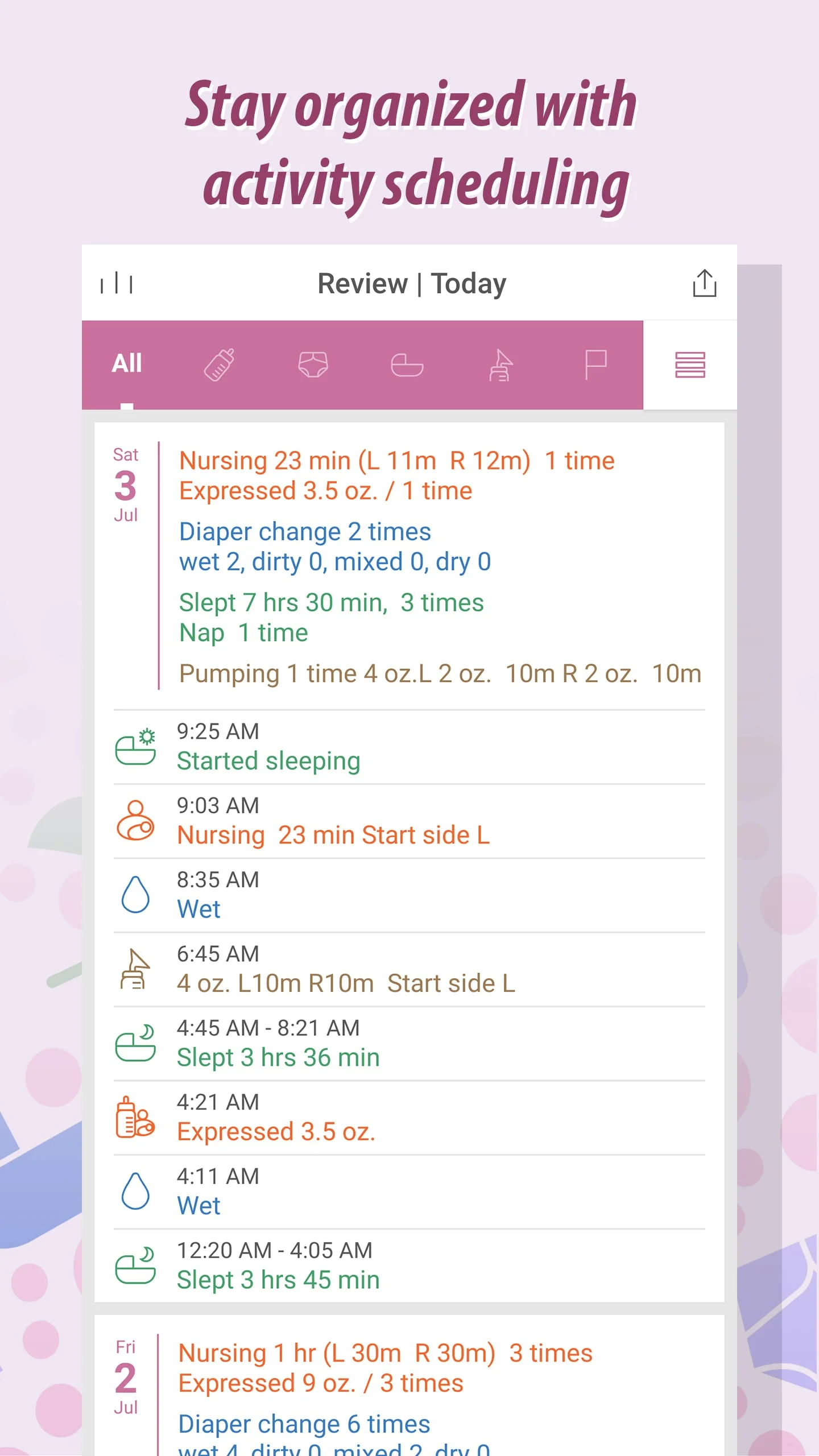 Baby Tracker - Newborn Log Screenshot 2