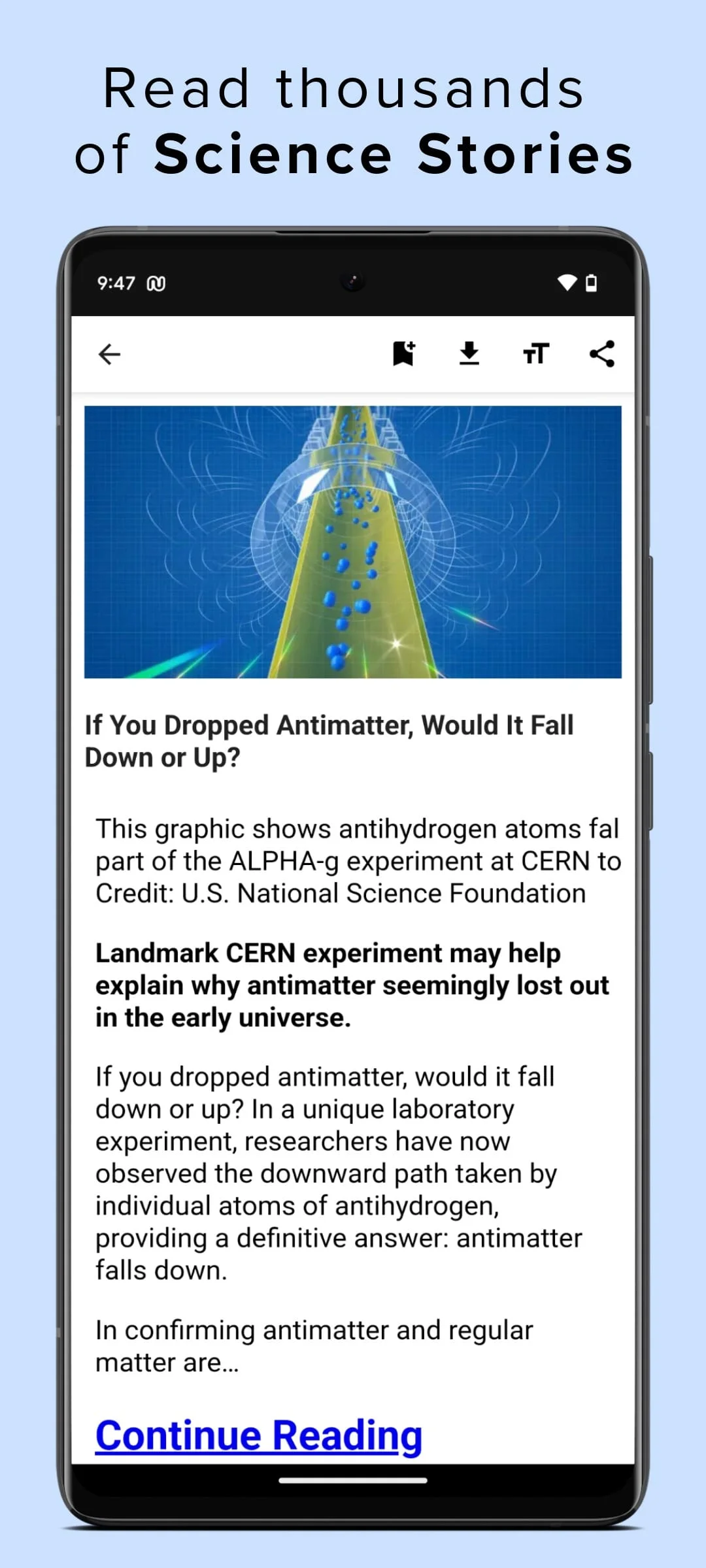 Science News Daily Screenshot 1