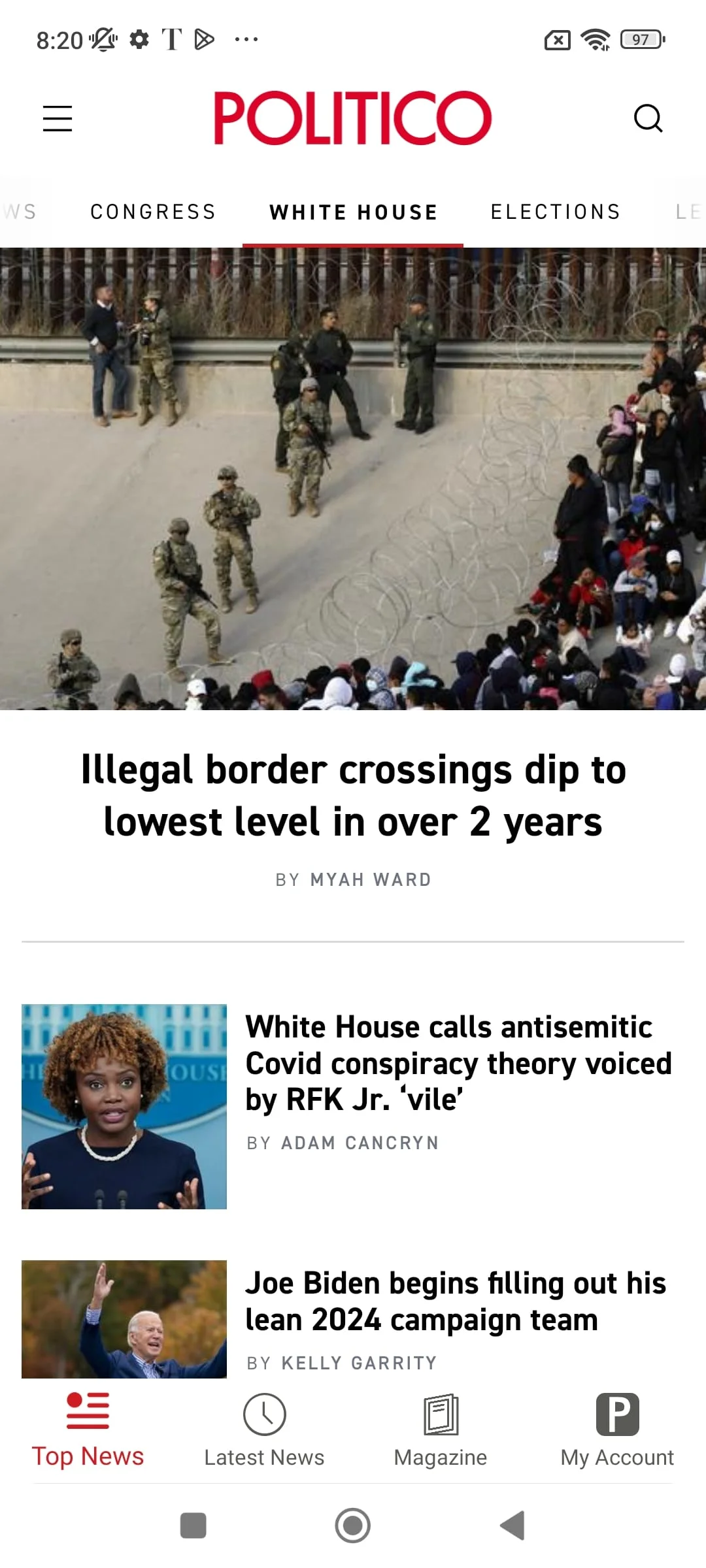 POLITICO Screenshot 3