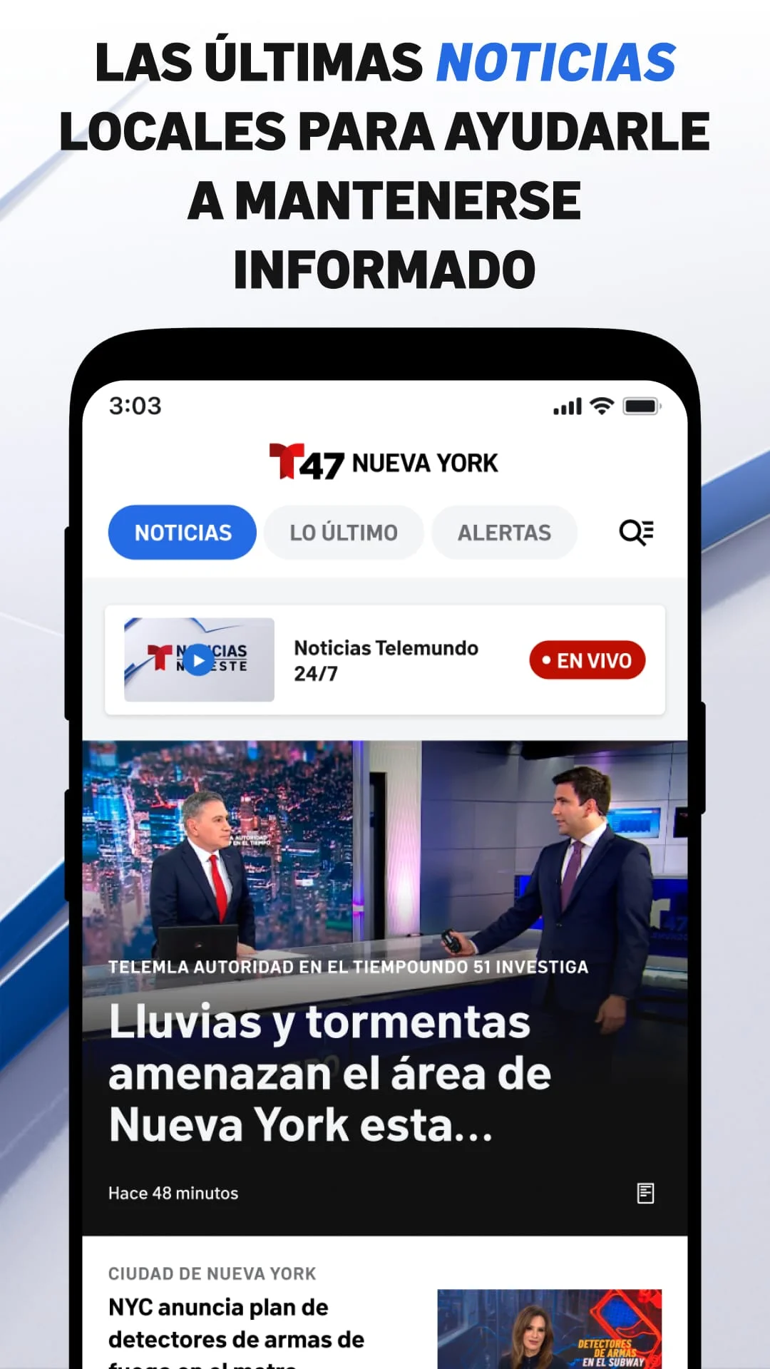 Telemundo 47: Noticias de NY Screenshot 1