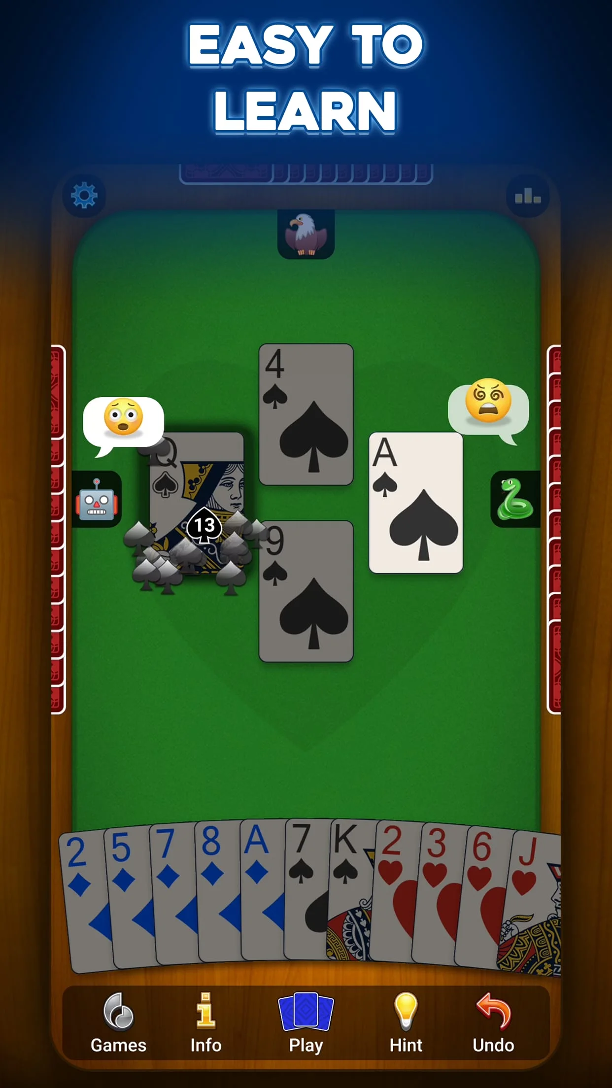 Hearts: Card Game Screenshot 1
