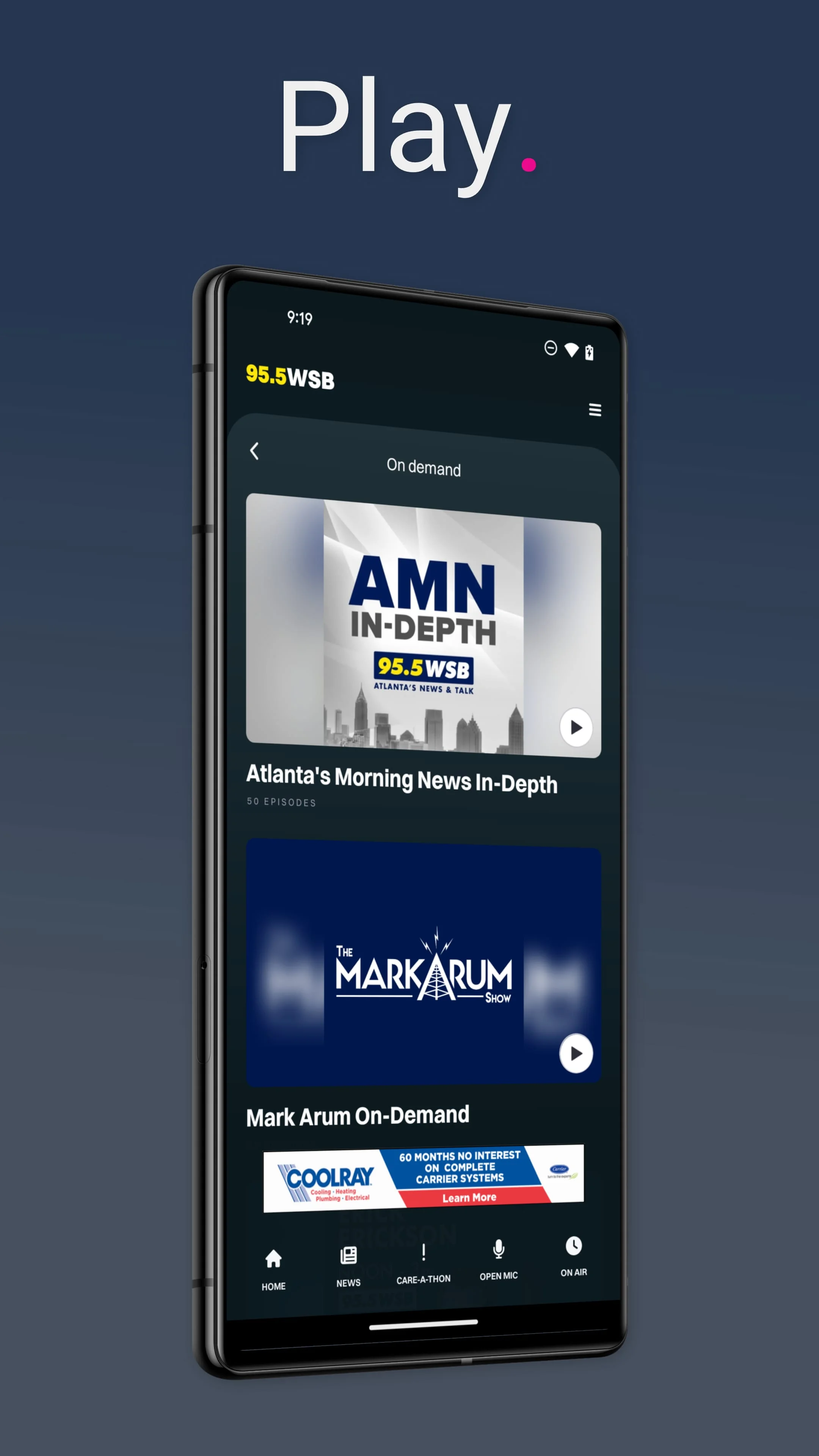 95.5 WSB Screenshot 2