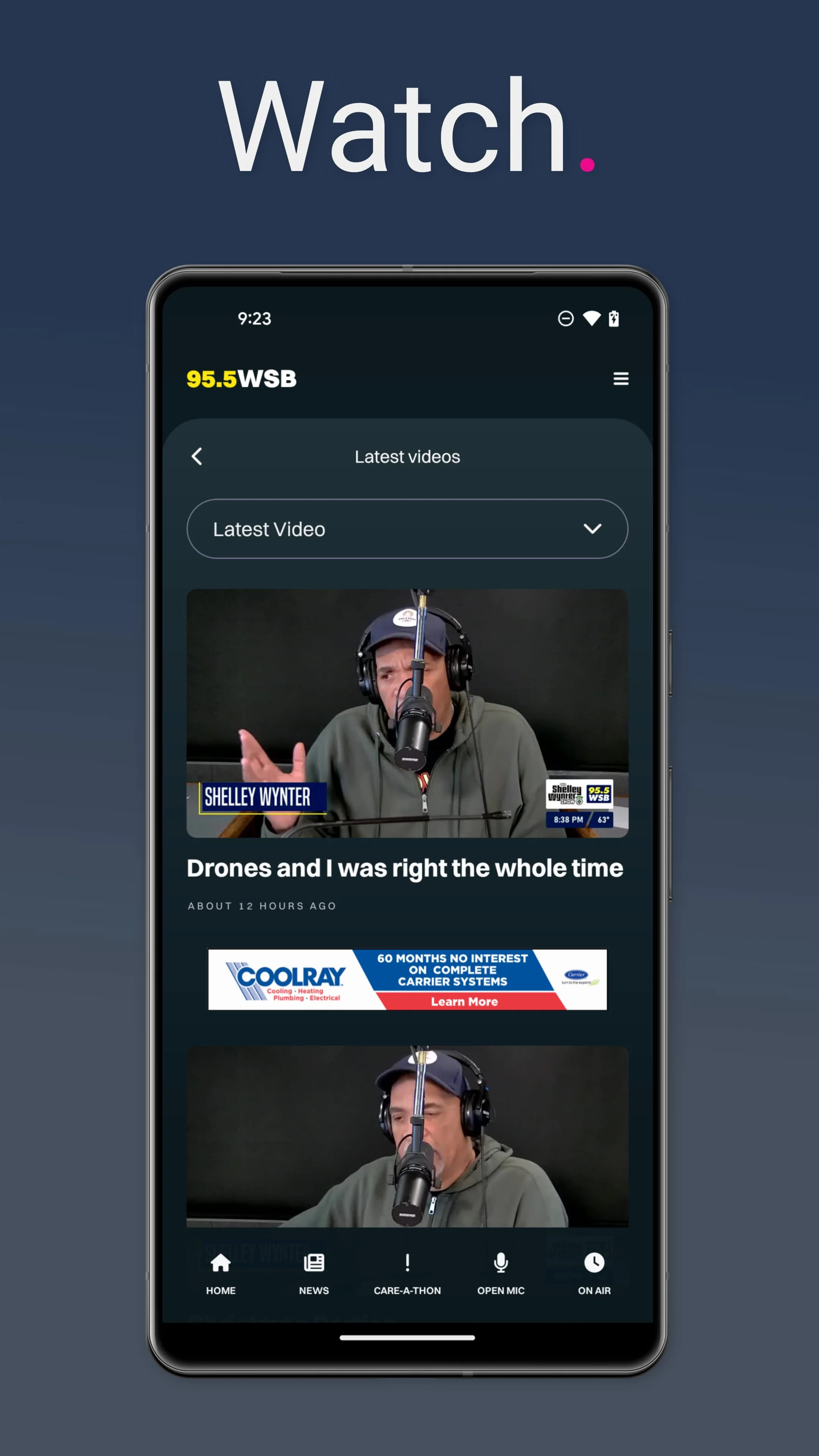 95.5 WSB Screenshot 3