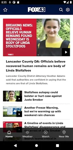 WPMT FOX43 Central PA News Screenshot 1