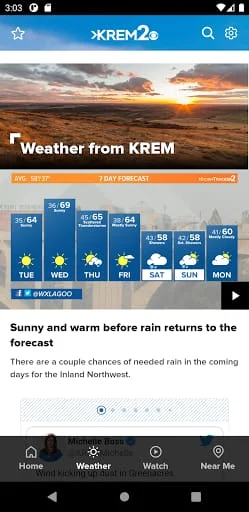 Spokane News from KREM Screenshot 2
