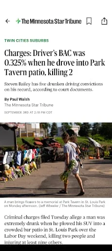 The Minnesota Star Tribune Screenshot 2