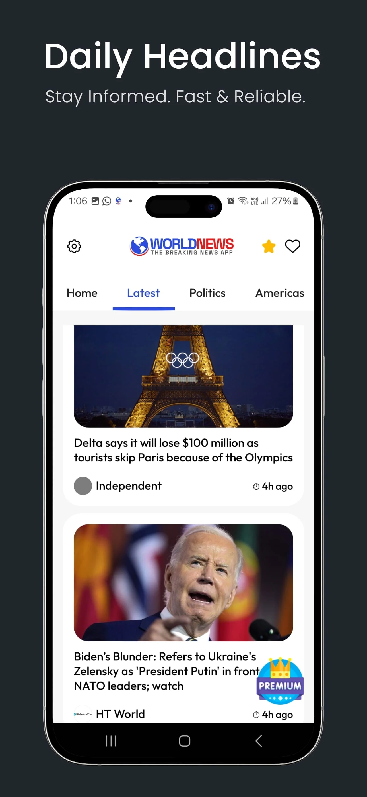 World News: Breaking News App Screenshot 2