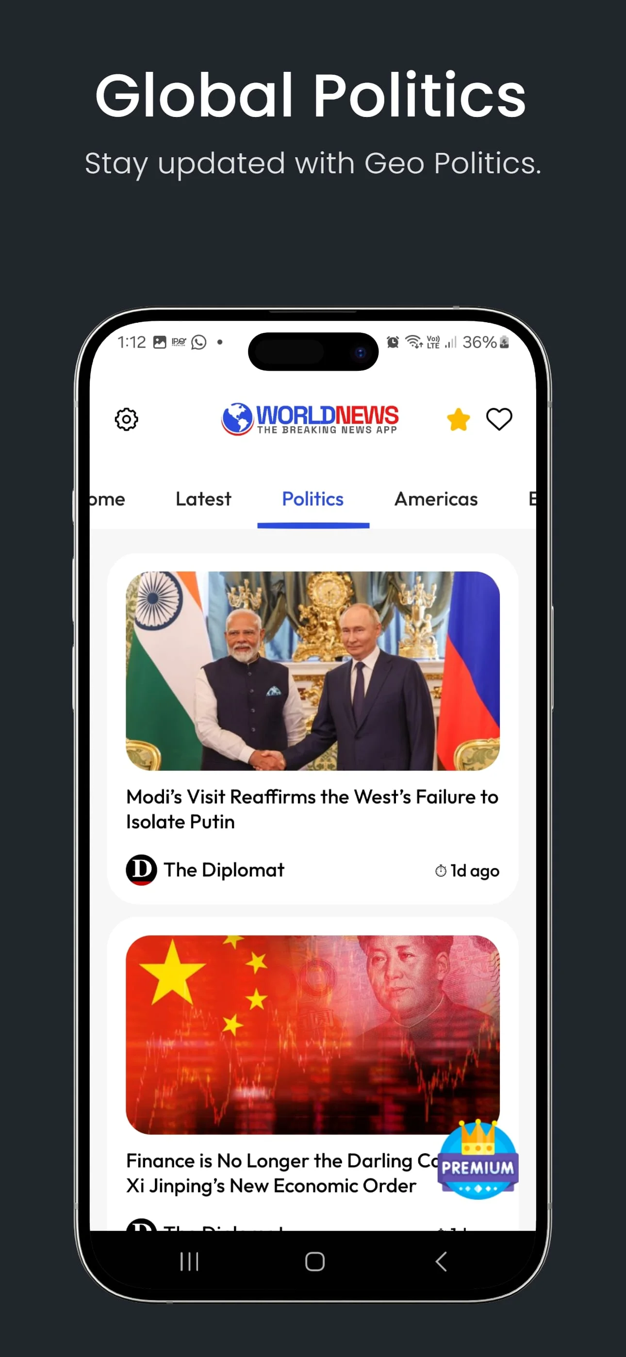 World News: Breaking News App Screenshot 4