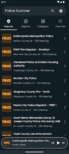 Police Scanner Radio Screenshot 1