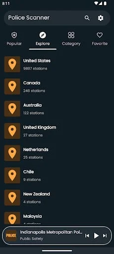 Police Scanner Radio Screenshot 2