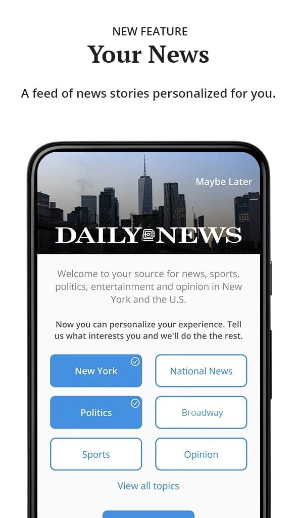 New York Daily News Screenshot 1