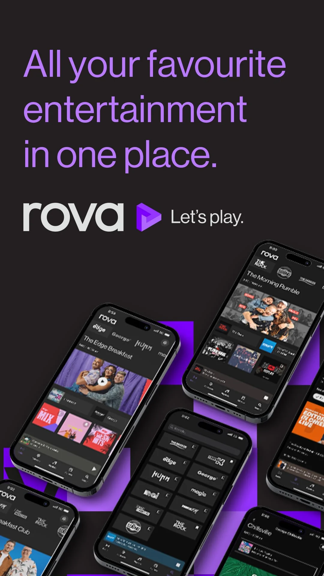 rova – radio, music, podcasts Screenshot 1