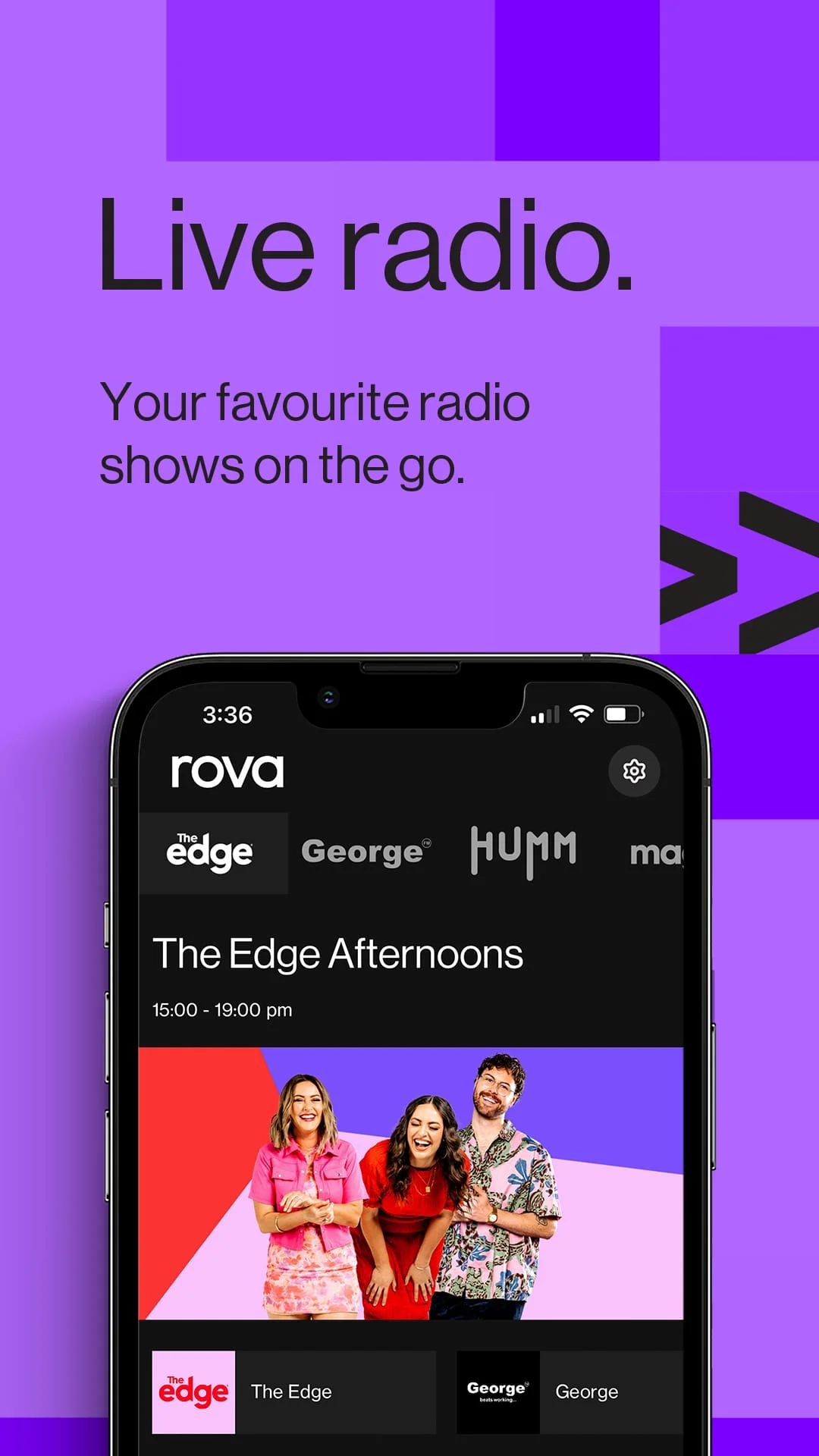 rova – radio, music, podcasts Screenshot 2