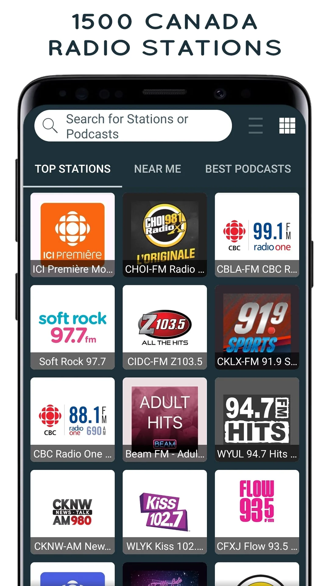 Radio Canada: Radio Player App Screenshot 1