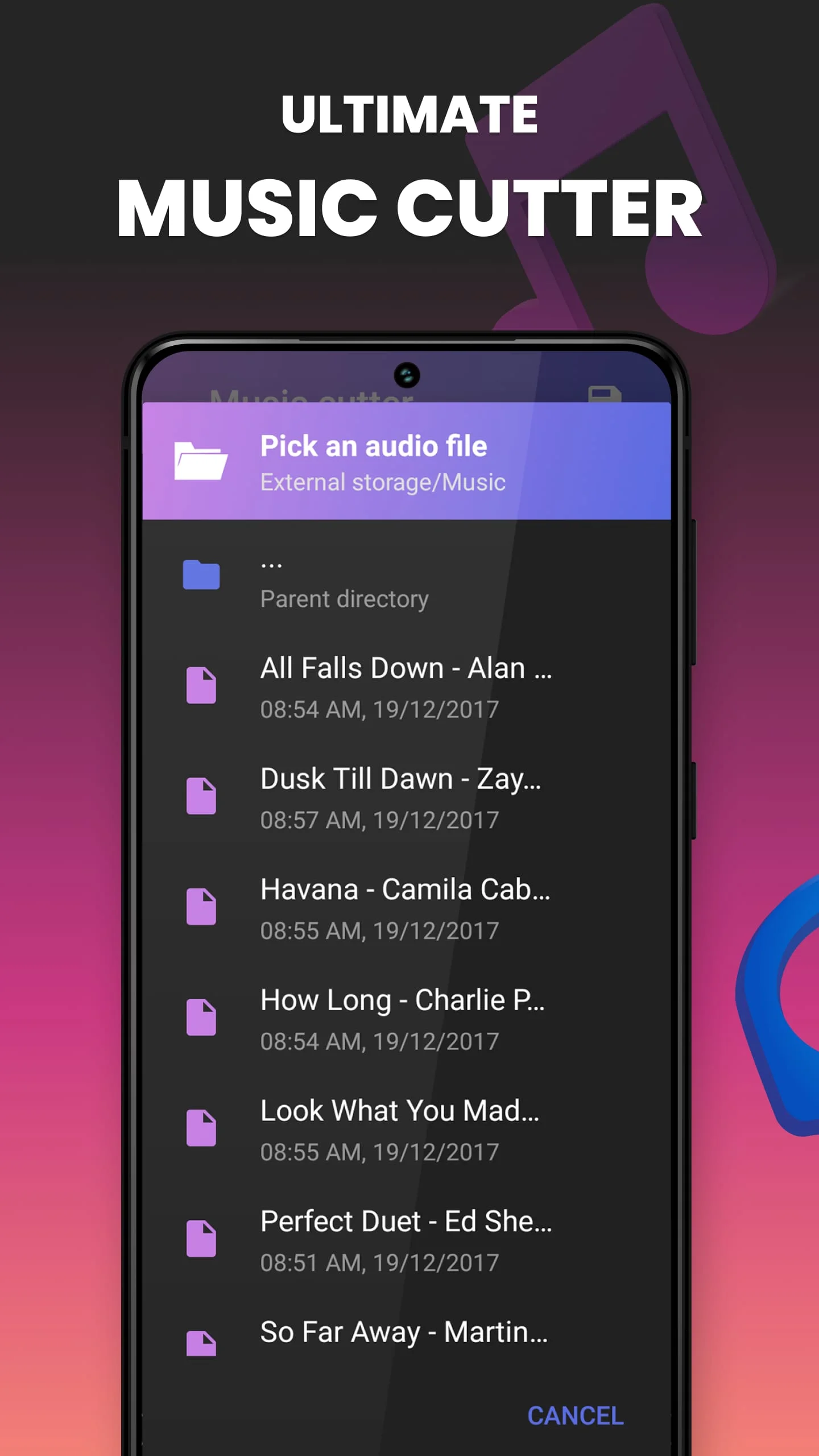 Music Cutter - Ringtone maker Screenshot 1