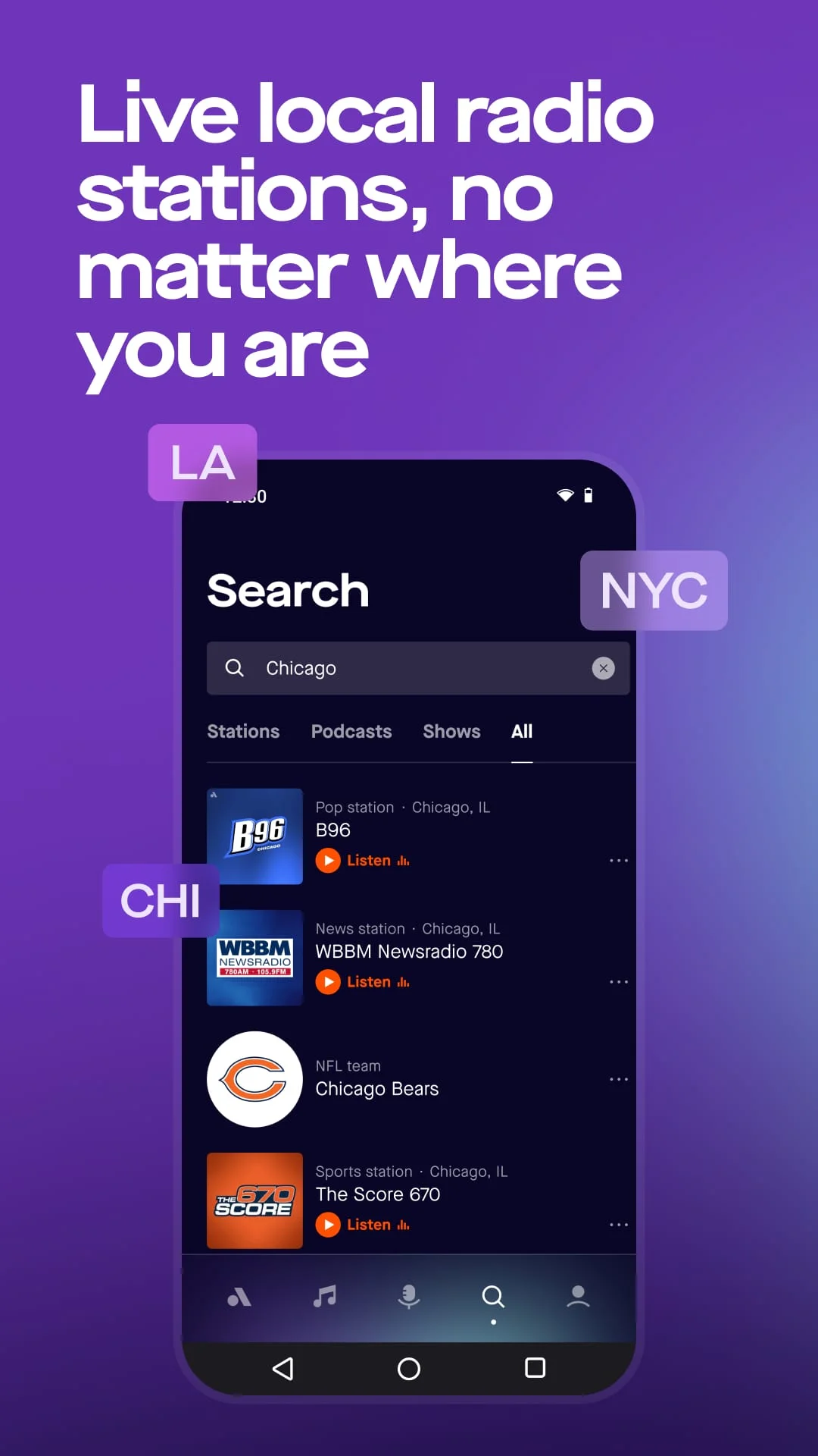 Audacy: Radio & Sports Talk Screenshot 4