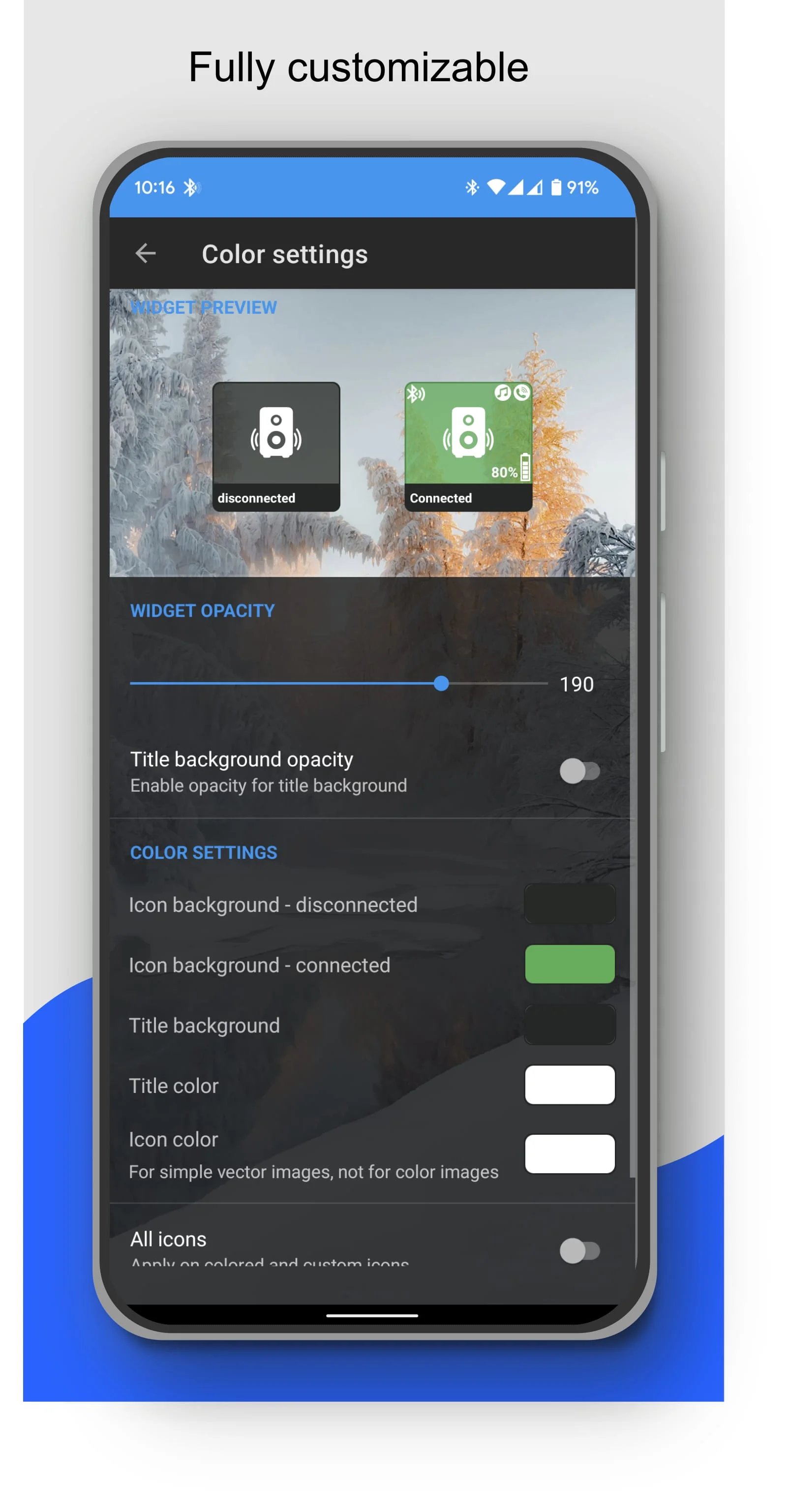 Bluetooth Audio Connect Widget Screenshot 3