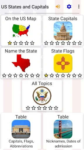 50 US States - American Quiz Screenshot 2