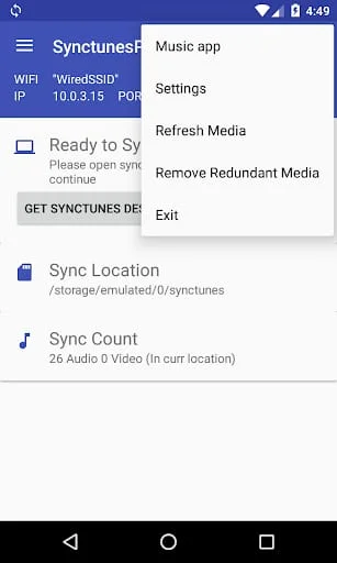 Sync iTunes to android - Free Screenshot 3