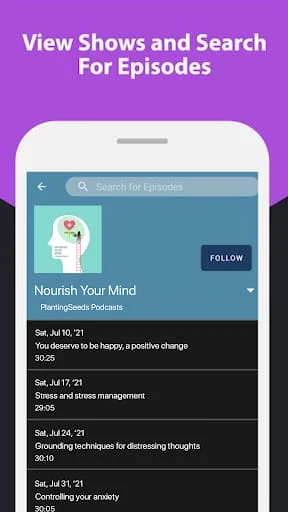 Podcasts Home Screenshot 4