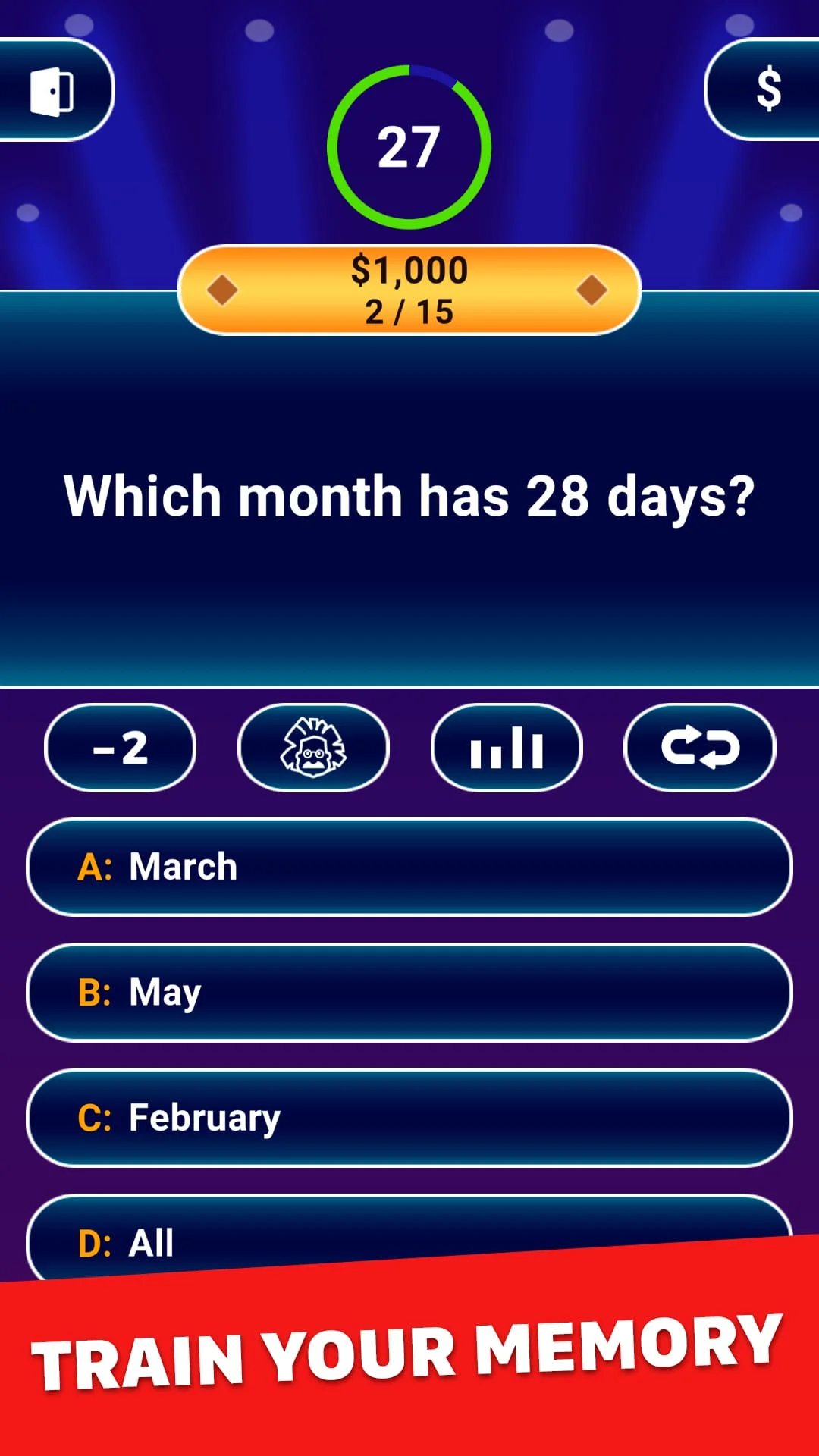 Millionaire 2024 - Trivia Game Screenshot 3