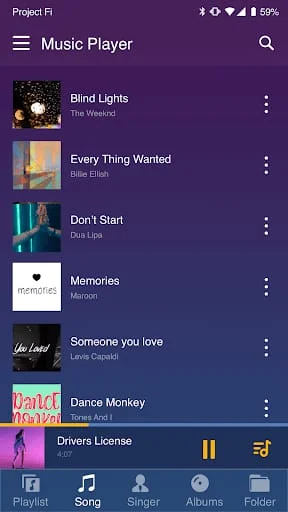 Play Music Mp3 - Pure Player Screenshot 1