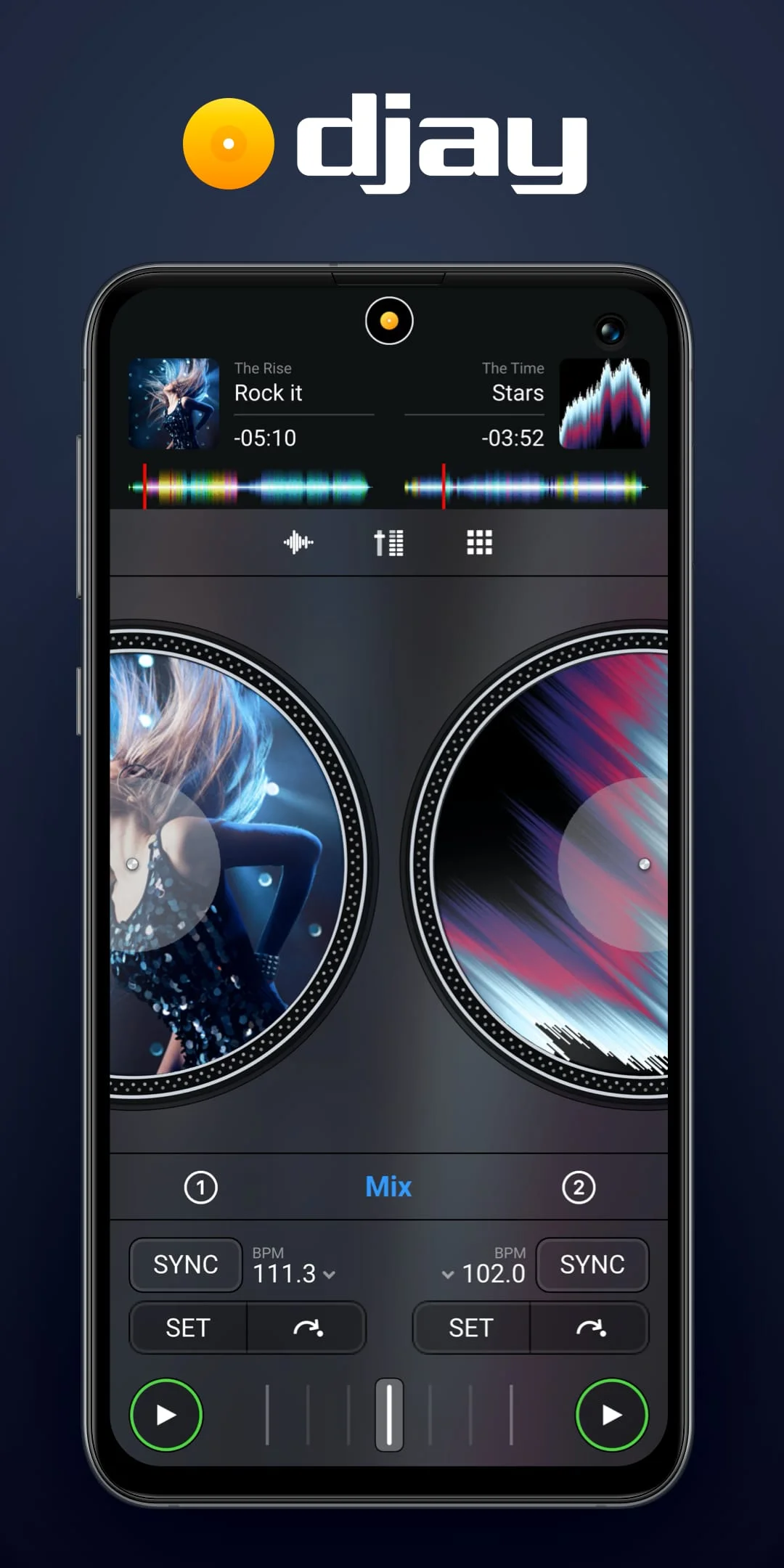 djay - DJ App & Mixer Screenshot 1