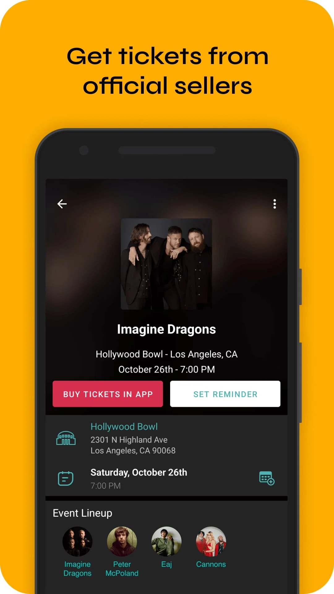 Bandsintown Concerts Screenshot 2