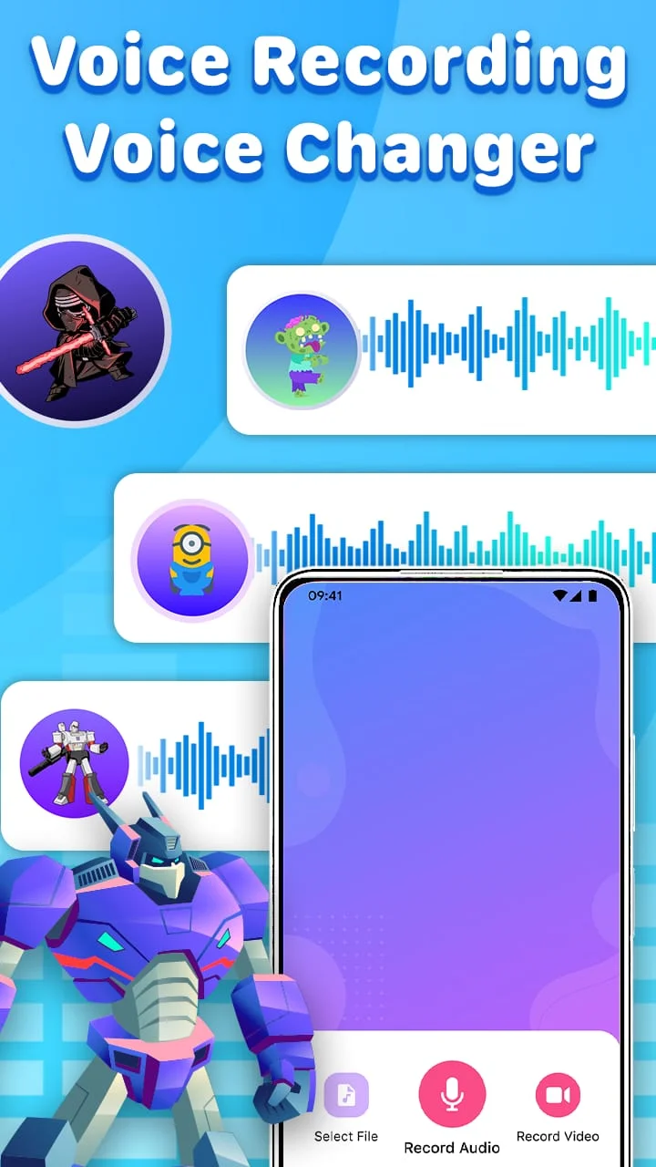 Voice Changer by Sound Effects Screenshot 2