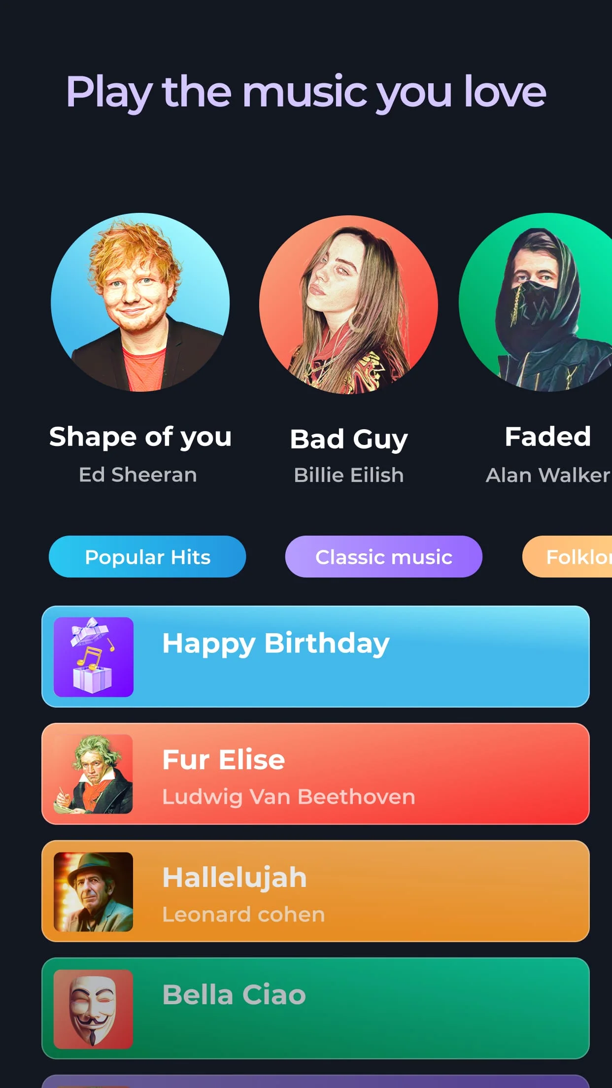 Piano - music & songs games Screenshot 2