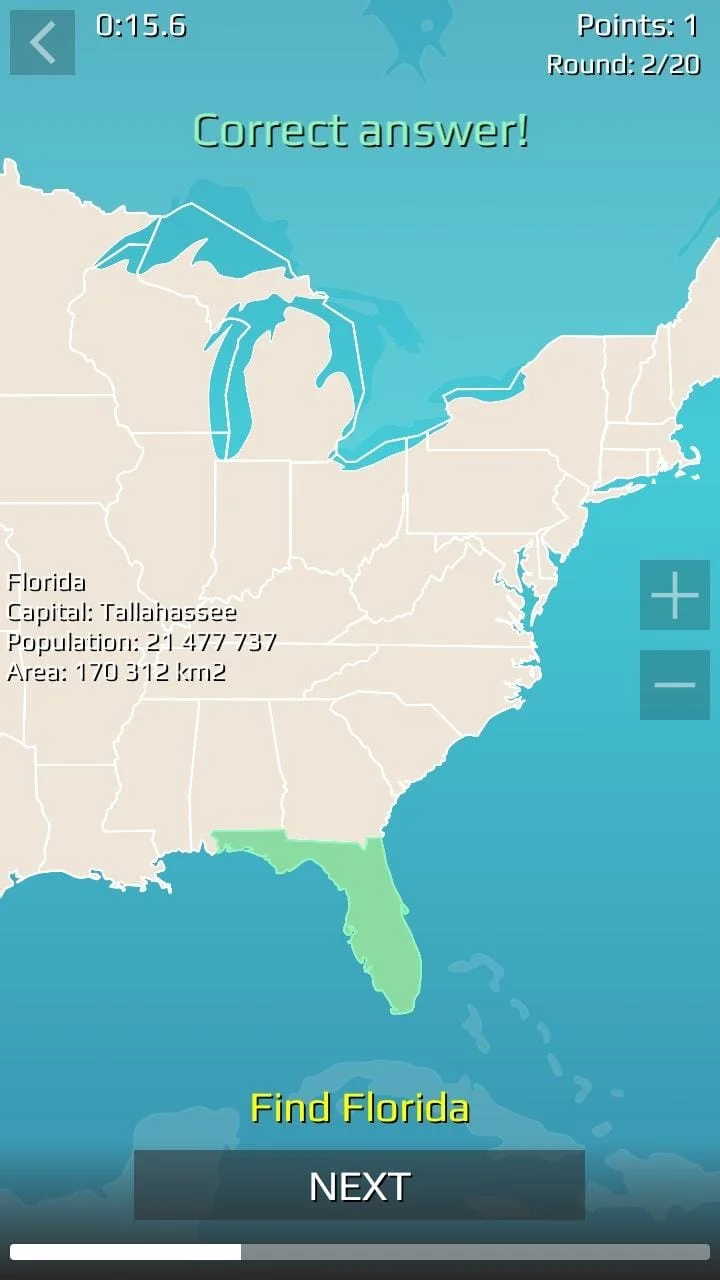 USA Quiz Screenshot 2