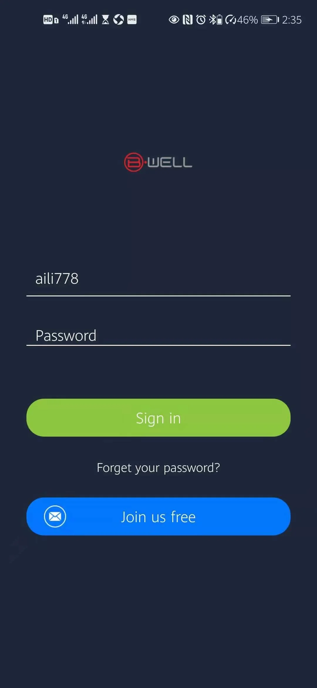 Bwell health Screenshot 1