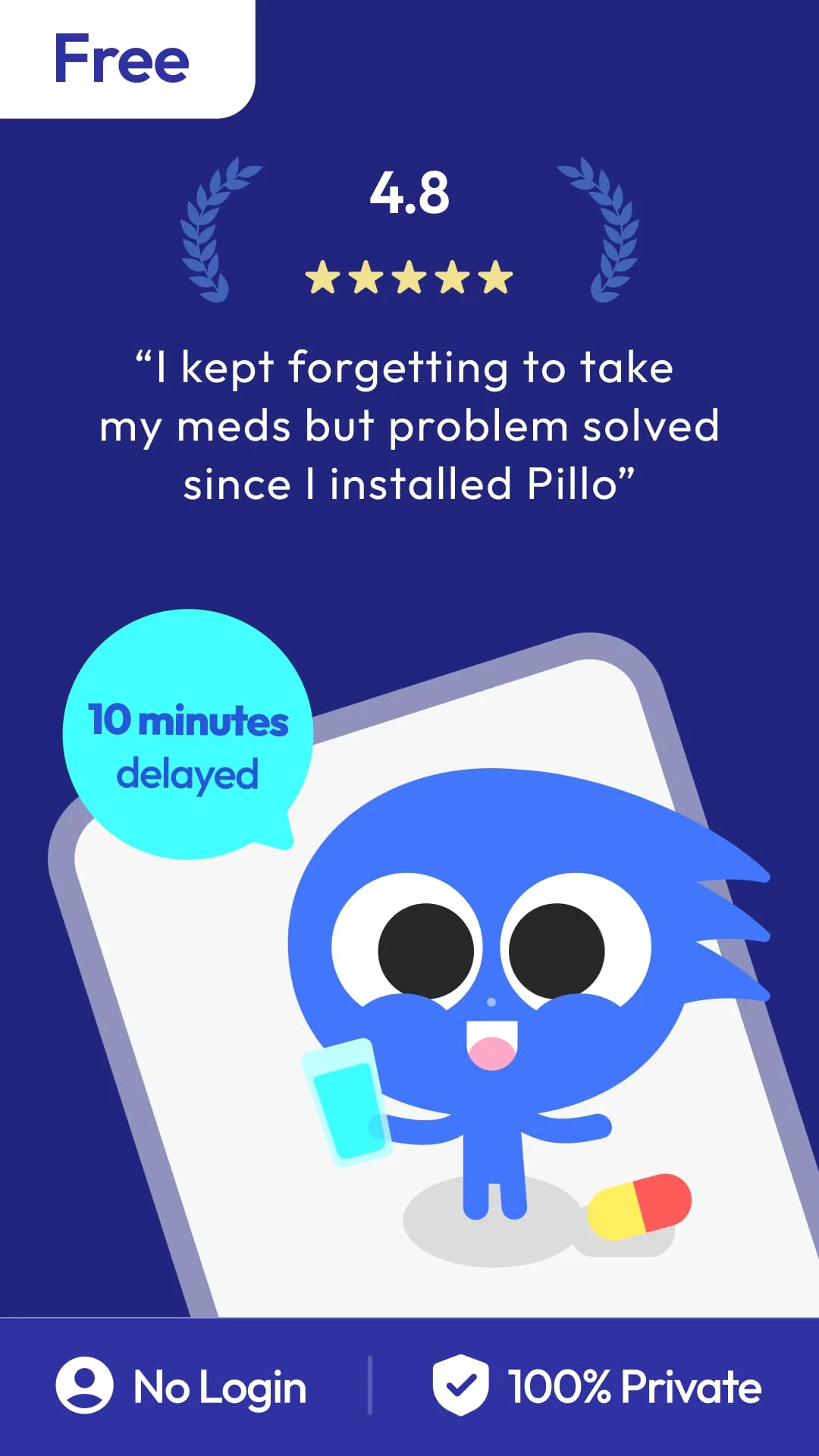 Pillo: Angry Pill Reminder Box Screenshot 1